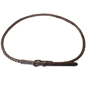 Coldwater Creek Elegant Braided Leather Belt Size Small